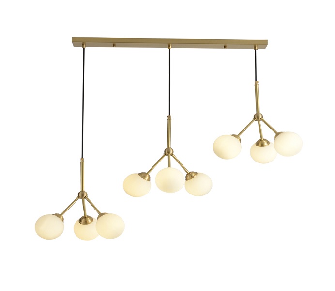 Dia 380 Brass Pendant Light with G9 