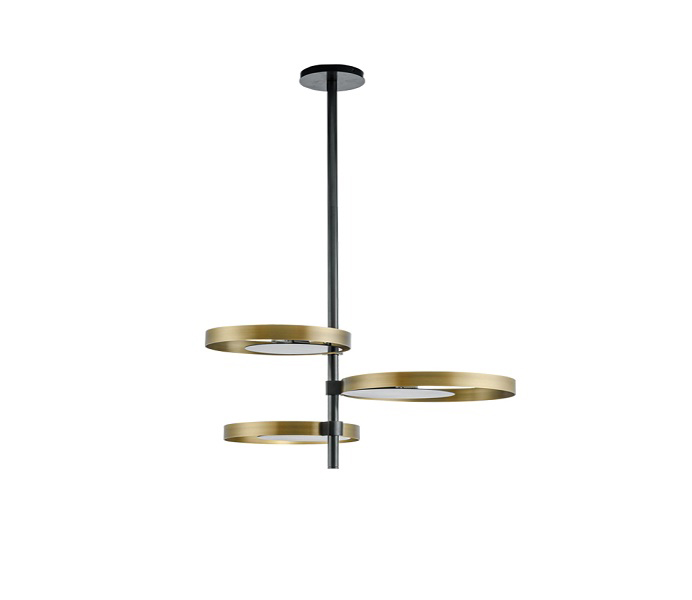 Inward Brass Gold Pendant Lights with E14