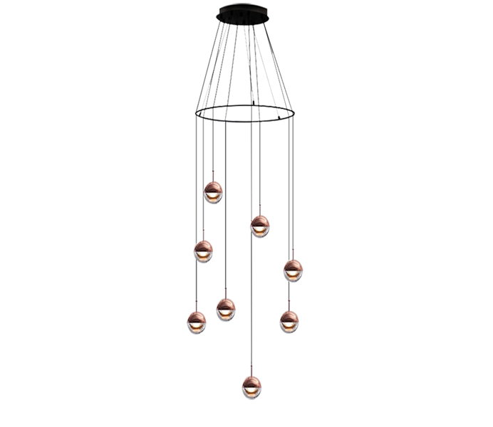 Dia100 Iron G4 Pendant Lights with Acrylic 