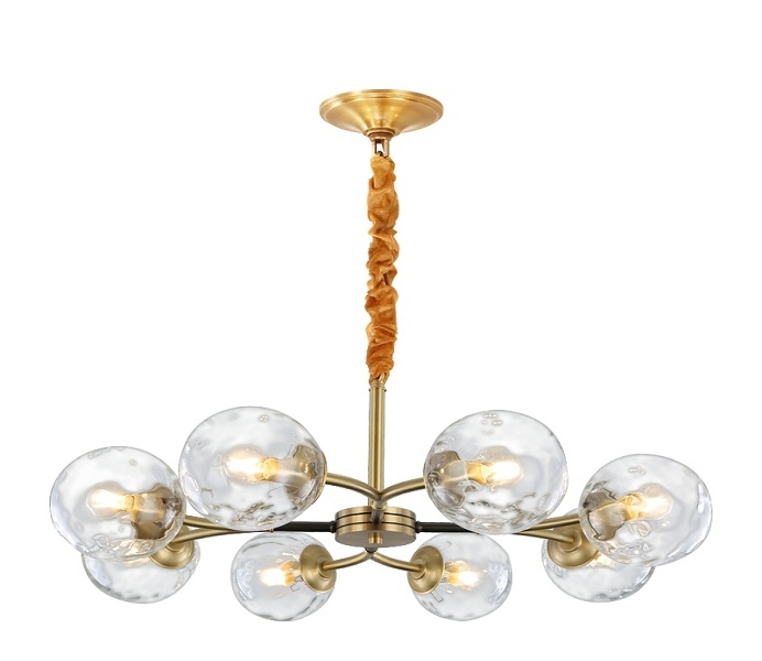 10 Lights Gold Brass Outward Chandeliers with E14 