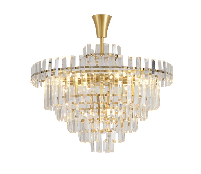 Affordable Luxury Dia600 Brass Chandelier with Crystal 