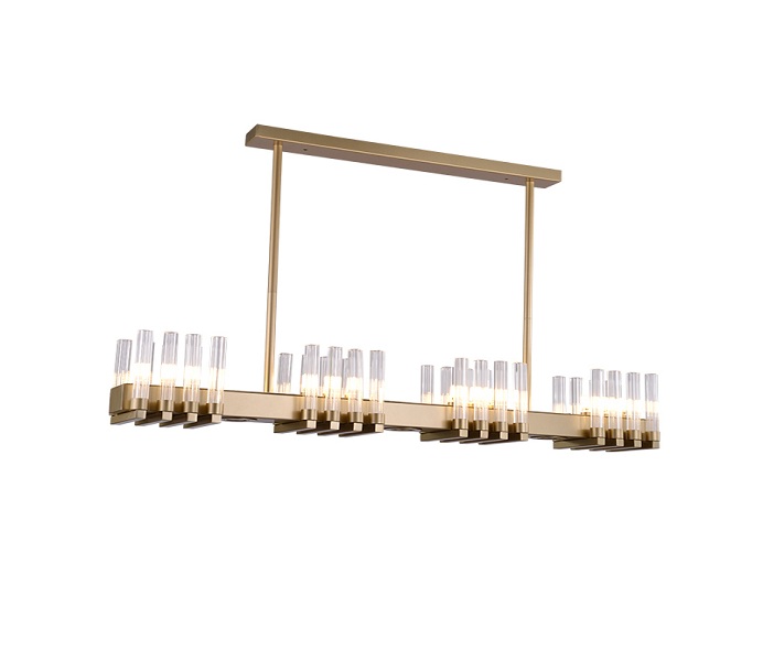 Black Dia600 18 Lights G9 Chandeliers with Glass 