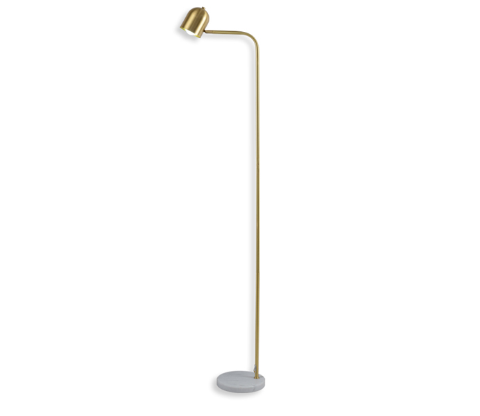 Brass Height 1700 Floor Lamp with Marble Base