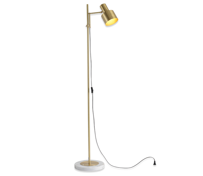 Brass Marble E27 Floor Lamp for Bedroom