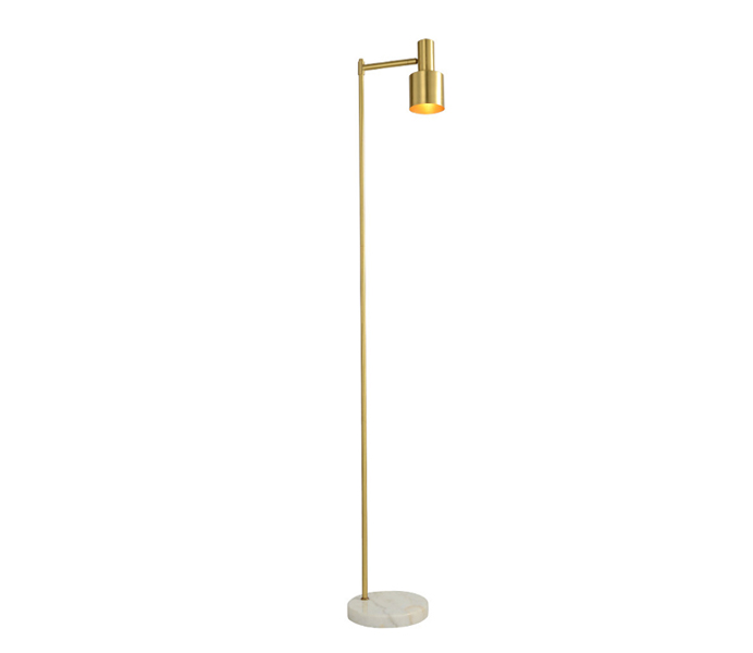 Contemporary Marble Base Table Lamp with Brass