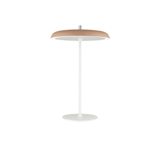 Metal White Table Lamp with Acrylic Shade 