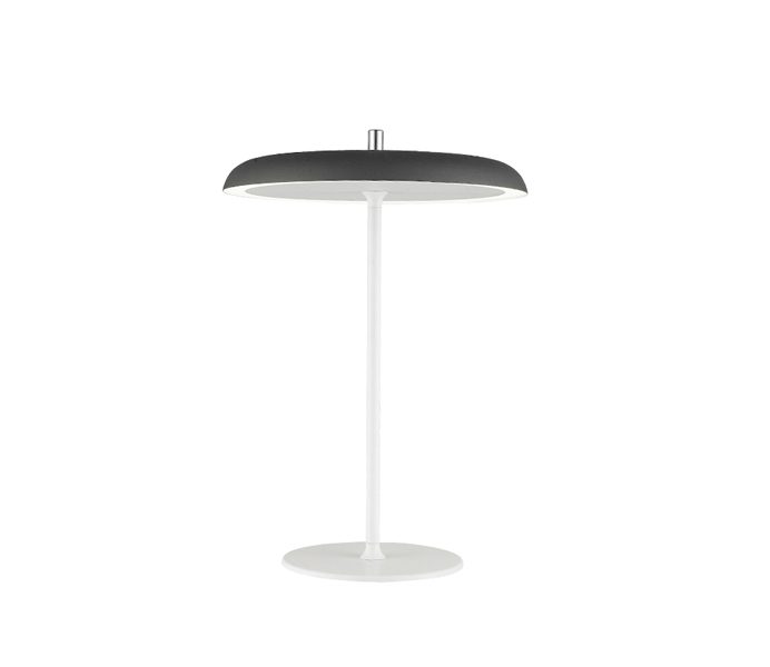 Metal White Table Lamp with Acrylic Shade 