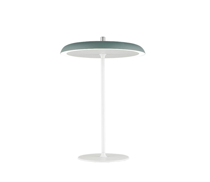 Metal White Table Lamp with Acrylic Shade 