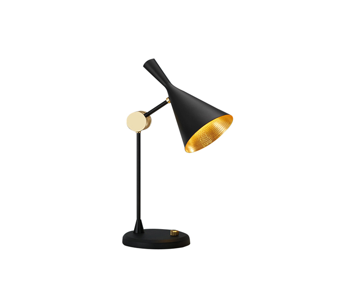 Black Aluminum Small Table Lamp with E14