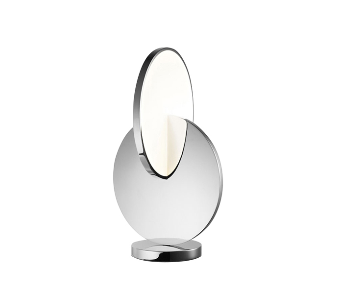 Chrome Stainless Steel LED Table Lamp with Acrylic Shade 