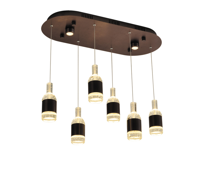 Aluminum 10W Brushed Brown Wine Bottle Pendant Light 