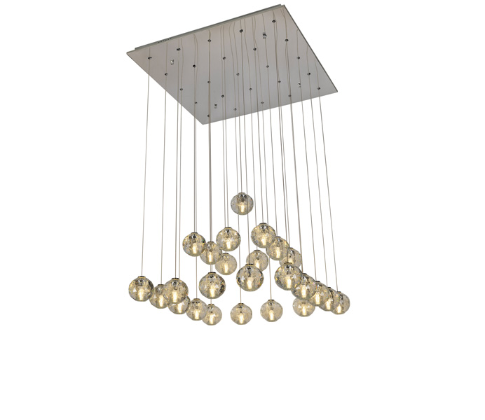 Brushed Gold 5W Aluminum Crystal Ball Pendant Light Wholesaler